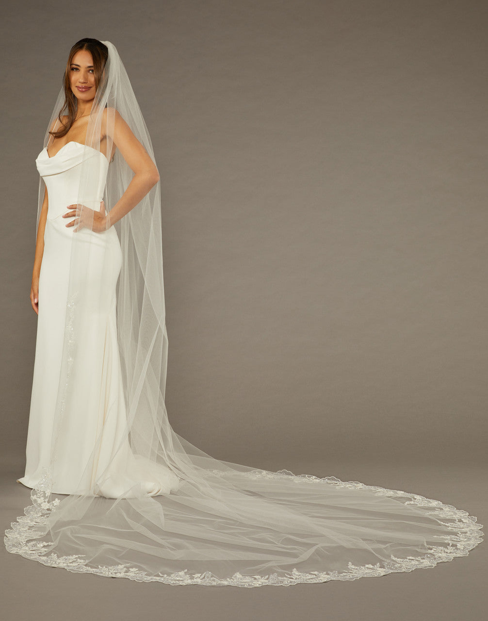Wide Royal Cathedral Bridal Veil - V2499WRC