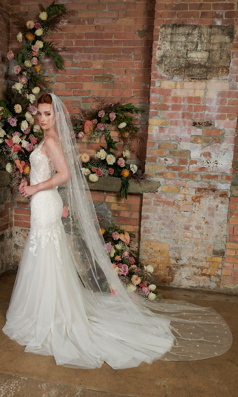 Cathedral Bridal Veil - V2295C