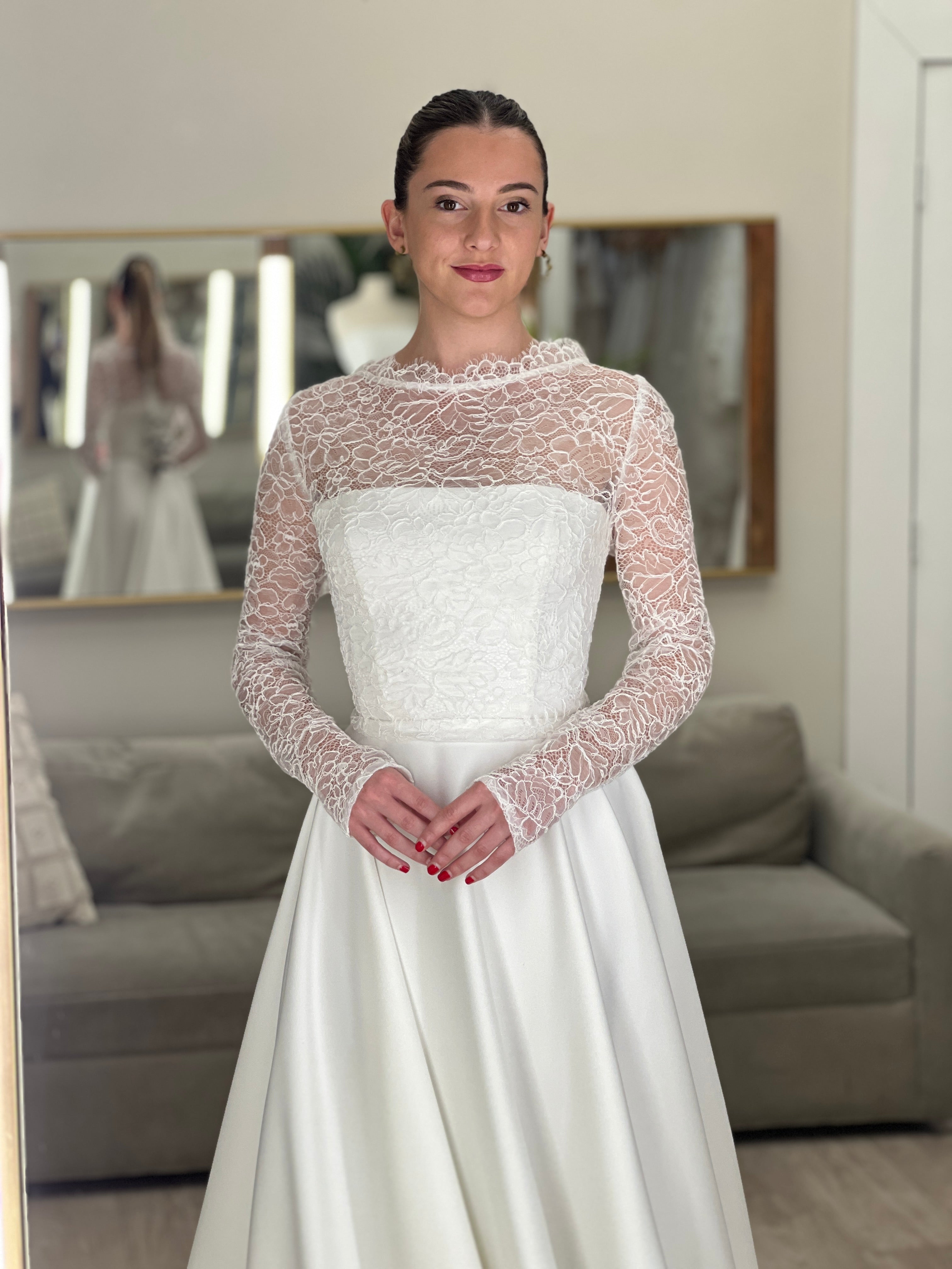 Cover Up - Boat Neck - Corded Lace 24