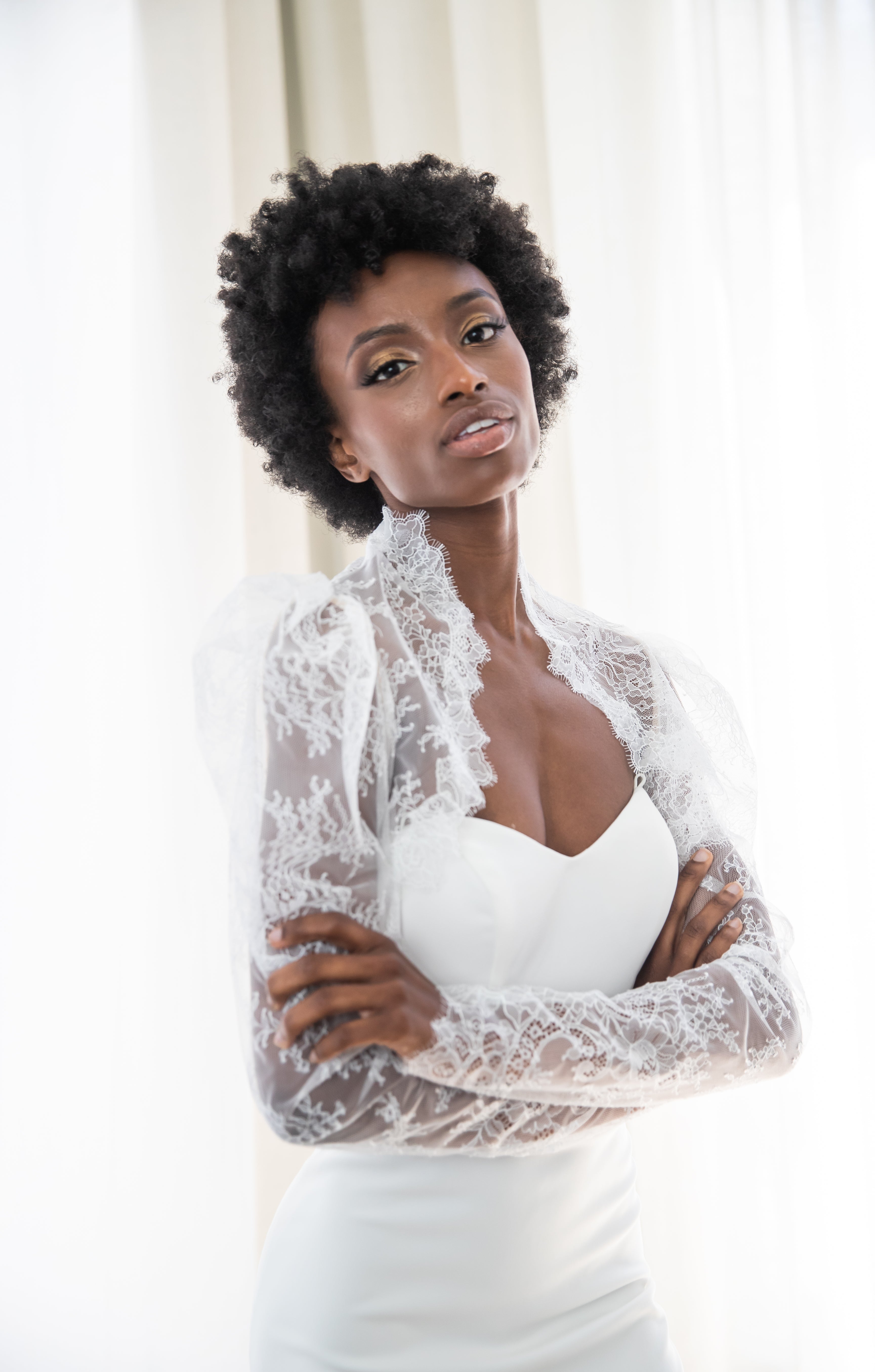 Cover Up - Bolero - Chantilly Lace 17 - Gigot