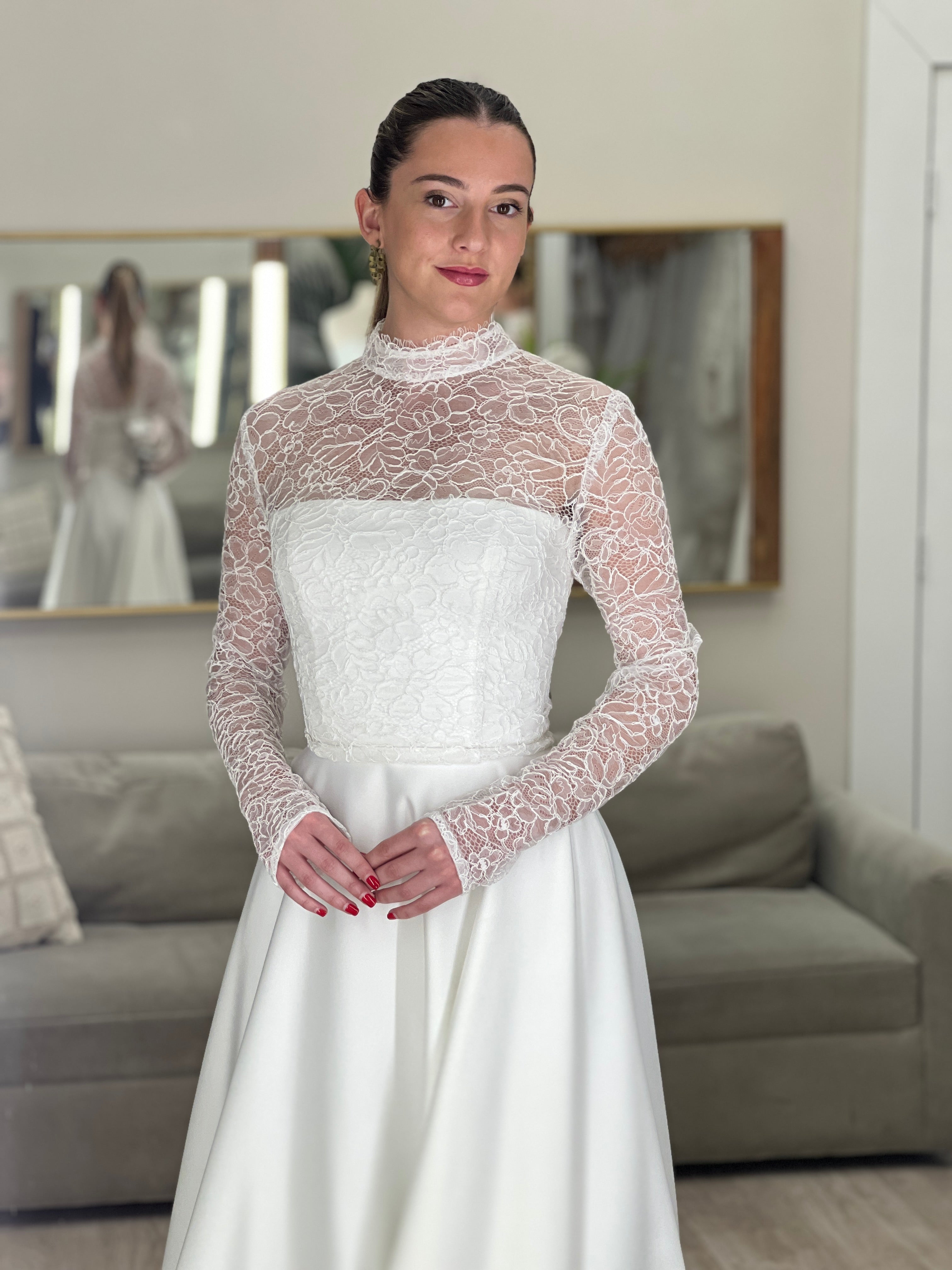 Cover Up - Turtle Neck - Corded Lace 24