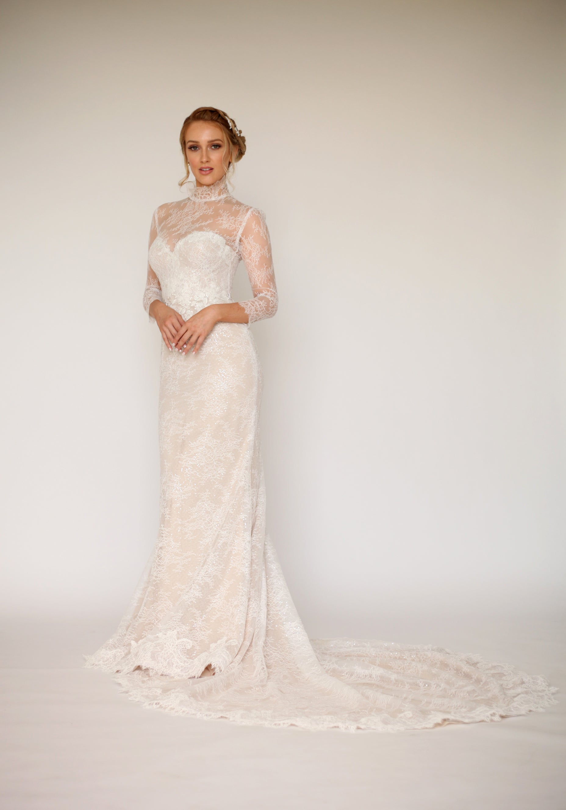 Cover Up - Turtle Neck - Chantilly Lace 17