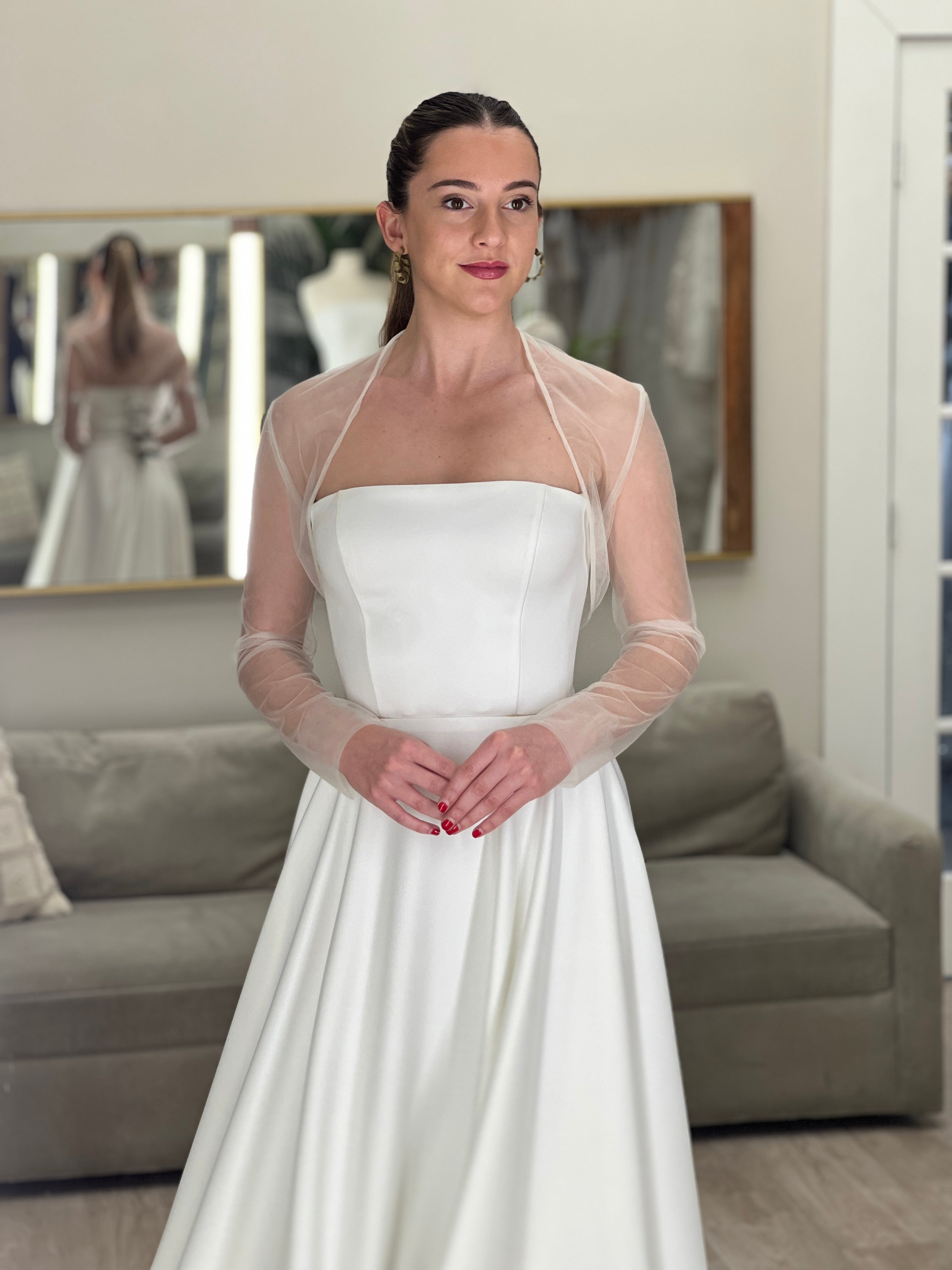 Cover Up - Bolero - White Tulle