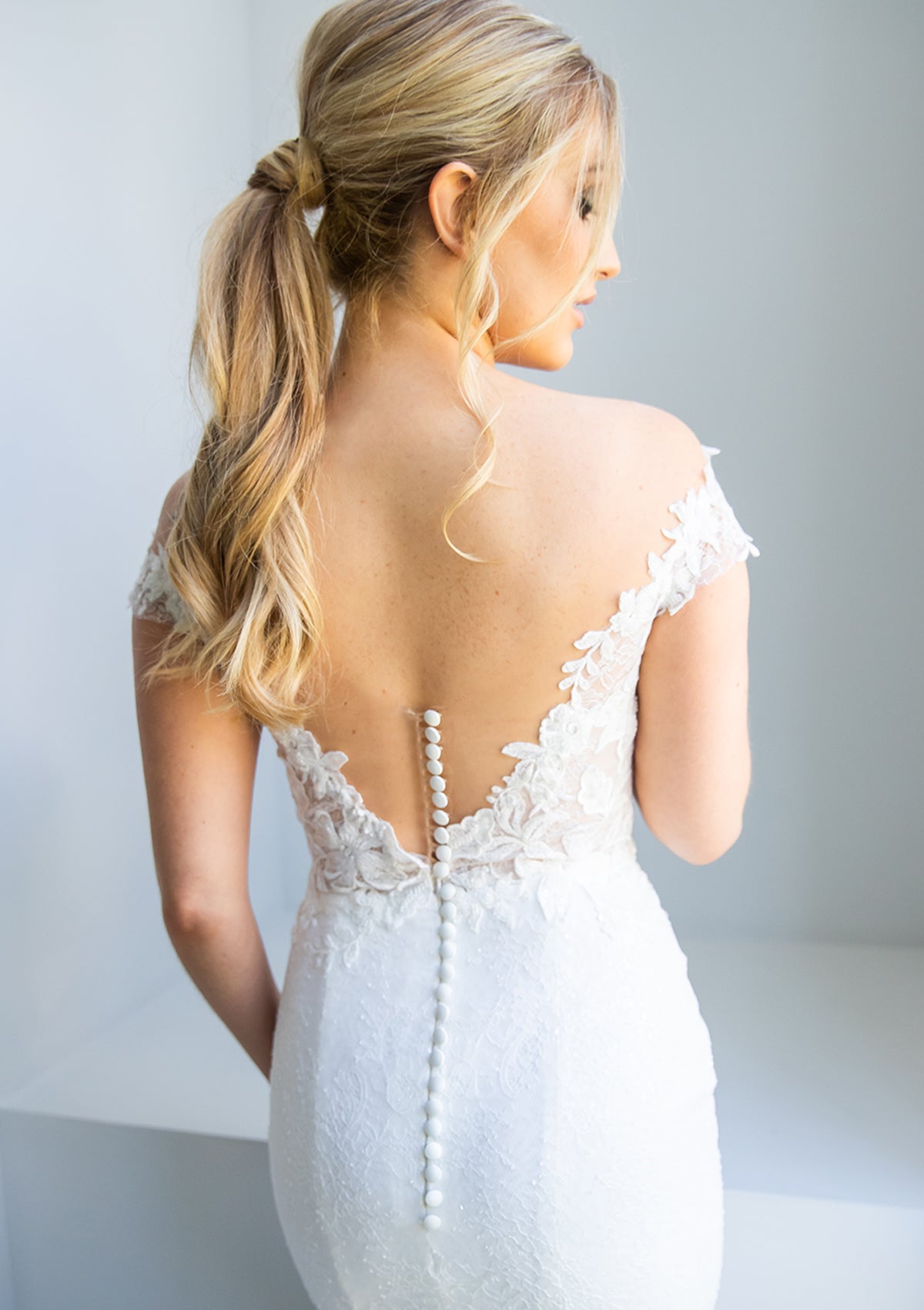 The Lorena Dress In White Floral Brocade