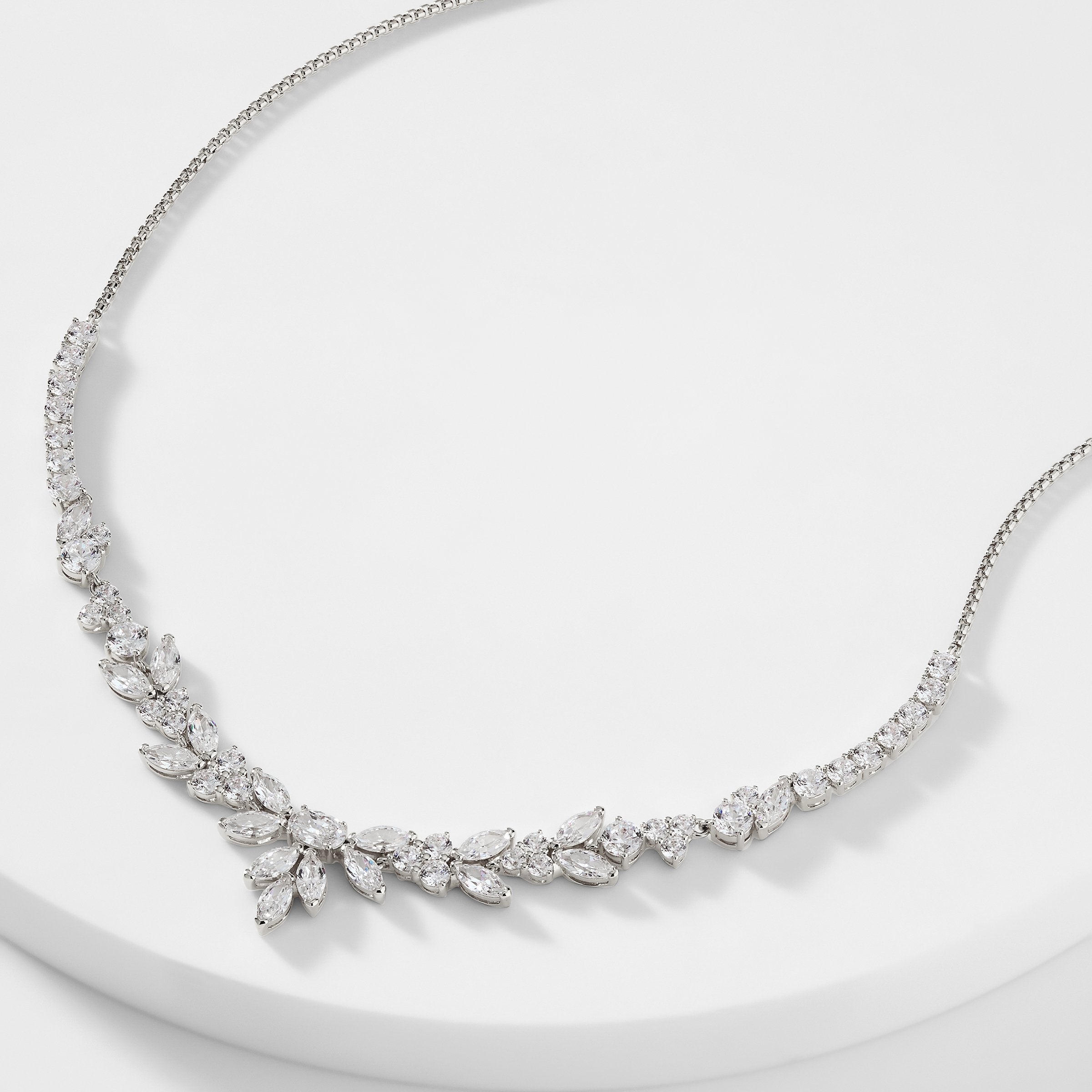PRIMA CZ LARGE FRONTAL NECKLACE