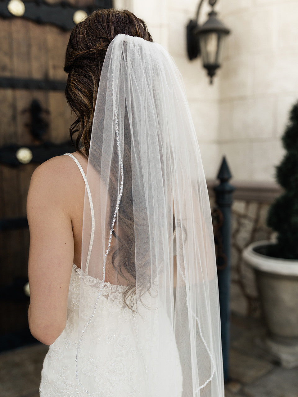 Fingertip Bridal Veil - V2092SF