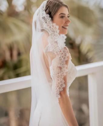 Atelier D'ocon BARCELONA - Mantilla Veil - Corded Lace (Thick) - Cathedral #0 default Off-White thumbnail
