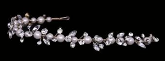 enVogue Bridal Accessories Bridal Headband - HB2111 #3 Light Gold/Ivory/Clear thumbnail
