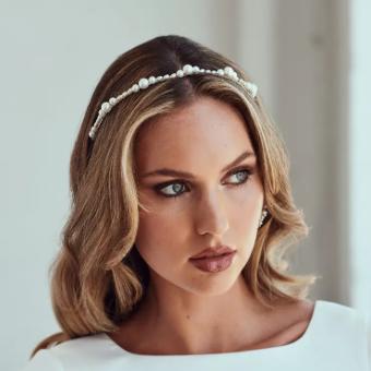 enVogue Bridal Accessories Bridal Headband - HB2301 #0 default Ivory/Silver thumbnail
