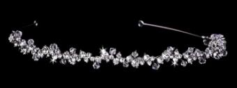enVogue Bridal Accessories Bridal Tiara - T2205 #2 Antique Silver/Clear thumbnail