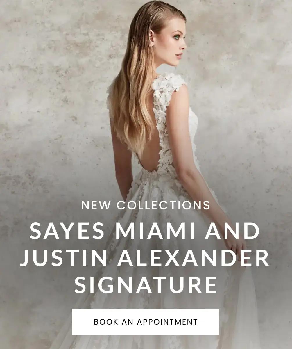 SAYES Miami and Justin Alexander Signature - New collections mobile banner